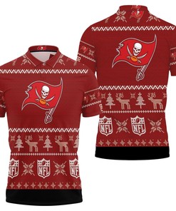 Tampa Bay Buccaneers Christmas 3D Polo Shirt
