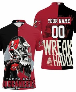 Tampa Bay Buccaneers Lavonte David 54 Wreak Havoc For Fans Personalized Polo Shirt728