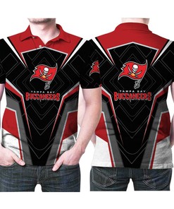 Tampa Bay Buccaneers Logo All Over 3D Printed Gift For Tampa Bay Buccaneers Fan Polo Shirt