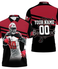 Tampa Bay Buccaneers Michael Clayton 80 For Fans Personalized Polo Shirt