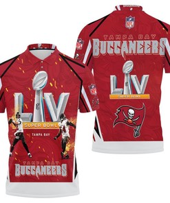 Tampa Bay Buccaneers Super Bowl 2021 Nfc South Division Champions Liv 3D Polo Shirt