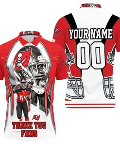 Tampa Bay Buccaneers Super Bowl Champions Thank You Fan Personalized Polo Shirt