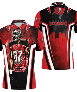Tampa Bay Buccaneers Superbowl Champions Rob Gronkowski 87 3D Polo Shirt