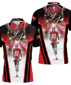 Tampa Bay Buccaneers Superbowl Champions Tom Brady 12 3D Polo Shirt