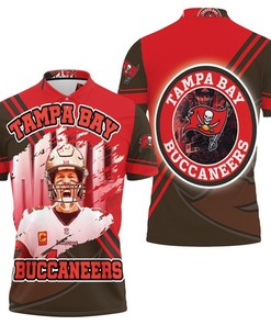 Tampa Bay Buccaneers Tom Brady 12Super Bowl Champions 2021 3D Polo Shirt