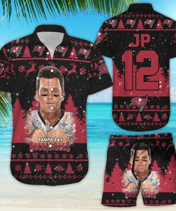 Tampa Bay Buccaneers Tom Brady Legend 12 Snow Pattern 3D Printed Personalized Polo Shirt912