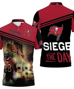 Tampa Bay Buccaneers Vernon Hargreaves Siege The Day 3D Polo Shirt