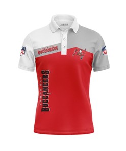 Tampa Bay Buccaneers Women's Button Up Polo Shirt