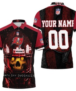Tampa Bay Buccaneers Yellow Skull Nfc South Champions Super Bowl 2021 Personalized Polo Shirt
