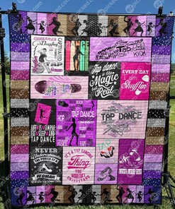 Tap Dance Quilt Bedding Set Blanket - Perfect for Bedroom Decor and Family Gifts