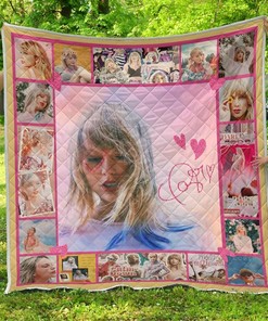 Taylor Swift Cute Gift Idea For Fan Personalized Quilt Bedding Set, Perfect for Music Lovers and Family Gifts
