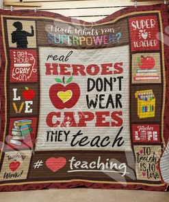 Teacher Personalized Quilt Bed Set Blanket for Picnic Hobby