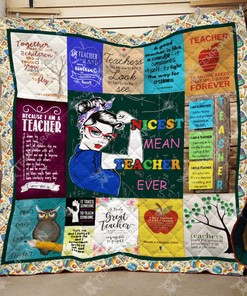Teacher Quilt Blanket Bedding Set for Home Decoration and Great Family Gifts