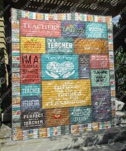 Teaching Is A Work Of Heart Customizable Quilt Bedding Set, Great for Teachers and Family Gifts