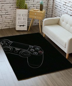 Teen Printed Gamer Rugs for Boys Bedroom - Gamepad Carpets for Living Room and Bedroom Area Rugs