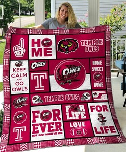 Temple Owls Quilt Bedding Set Blanket - Personalized Bedroom Decor for Family Gifts and Home Decoration