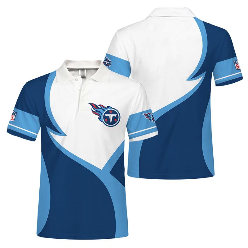 Tennessee Titans Button Up Polo Shirt Gift for Fans