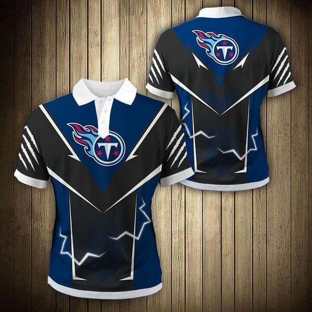 Tennessee Titans Flame Polo Shirt Gift for Fans