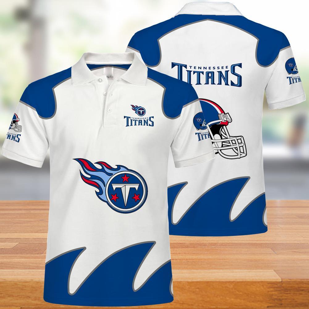 Tennessee Titans Polo Shirts White Gift for Fans
