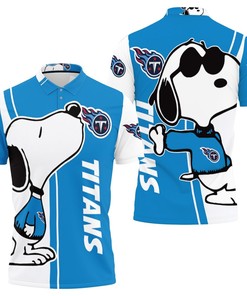 Tennessee Titans Snoopy Lover 3D Printed Polo Shirt