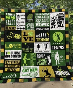 Tennis Girl Personalized Quilt Bedding Set - Ideal for Home Decoration and Gifts for Fans