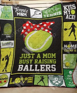 Tennis Mom Personalized Quilt Bedding Set Blanket for Home Decoration, Ideal for Family Gifts