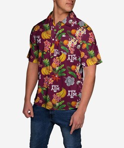 Texas A&M Aggies Fruit Flair Short Sleeve Hawaii Shirt