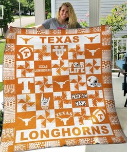 Texas Longhorns Quilt Bedding Set Blanket Limited Quilt Bedding Set Blanket