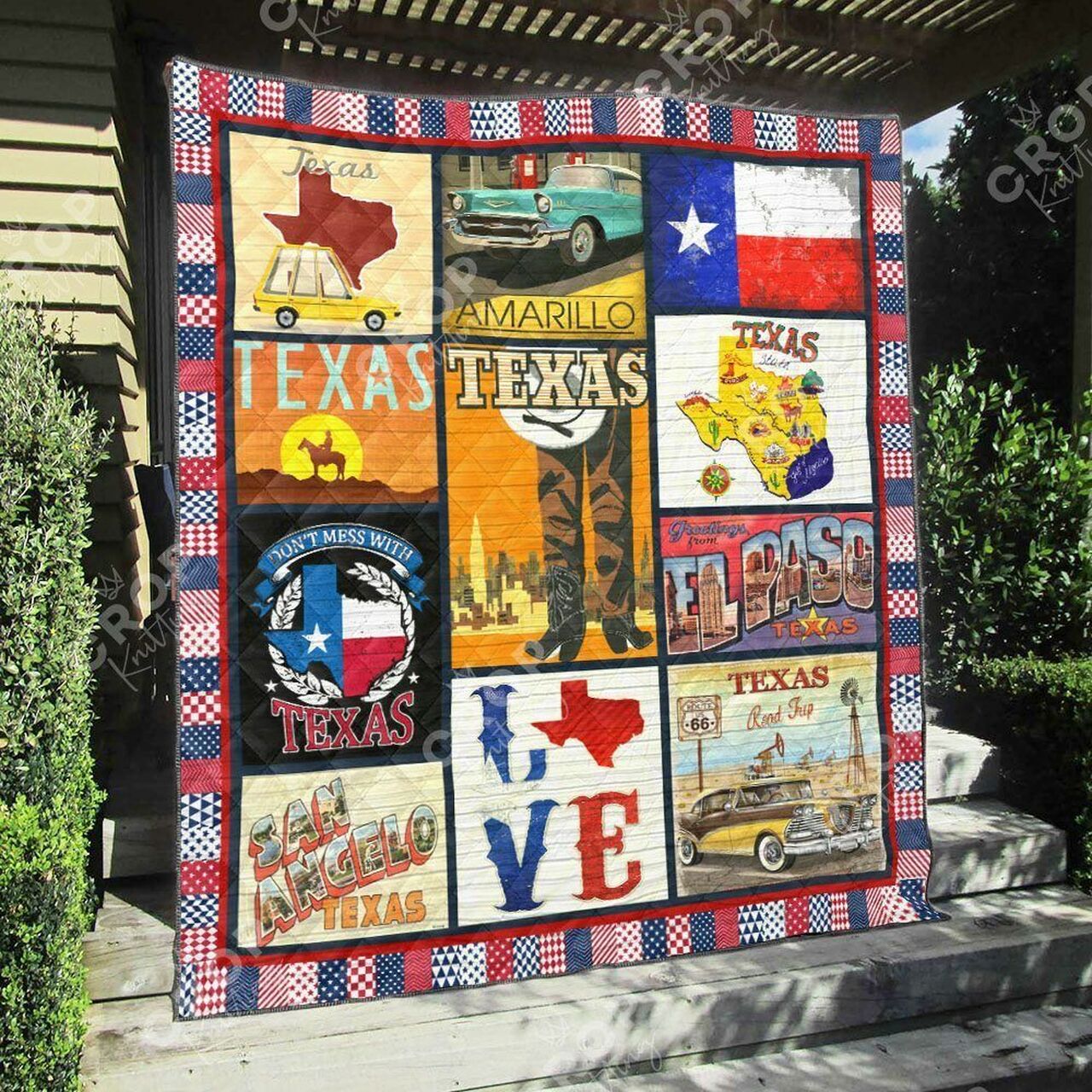 Texas Style Quilt Bedding Set Blanket - Perfect for Bedroom Decor and Family Gifts