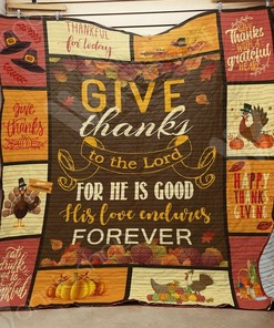 Thanksgiving Ee Personalized Quilt Bedding Set for Home Decoration