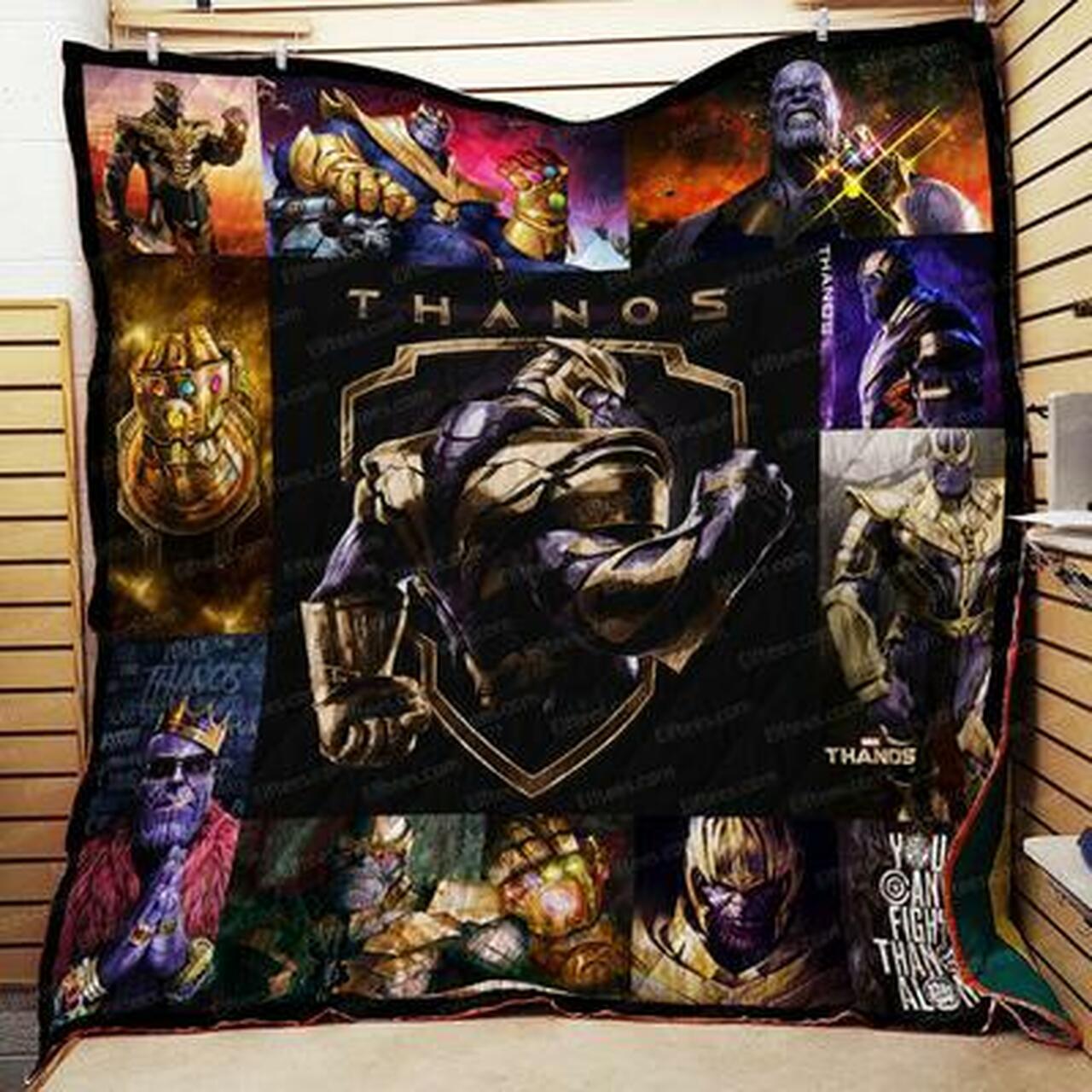 Thanos Infinity War Gauntlet Personalized Quilt Bedding Set, Suitable for Home Decoration and Family Gifts
