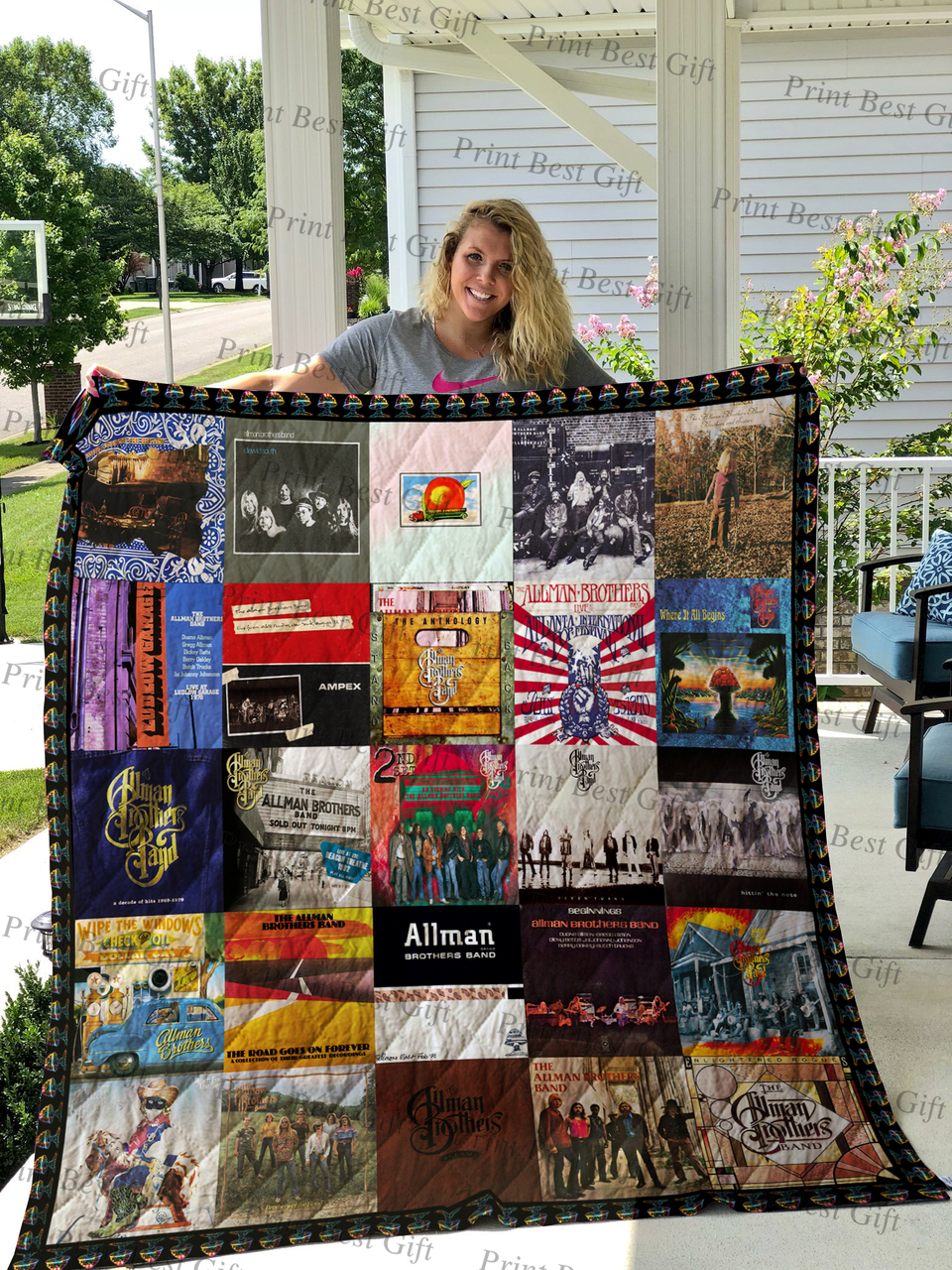 The Allman Brothers Band Albums Cover Poster Quilt Bedding Set Bedroom Decor