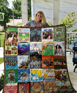 The Beach Boys Albums Cover Poster Quilt Blanket Bedding Set, Suitable for Bedroom Decor and Family Gifts
