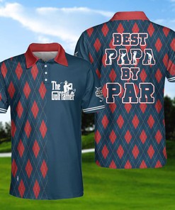 The Best Golf Father By Par Polo Shirt