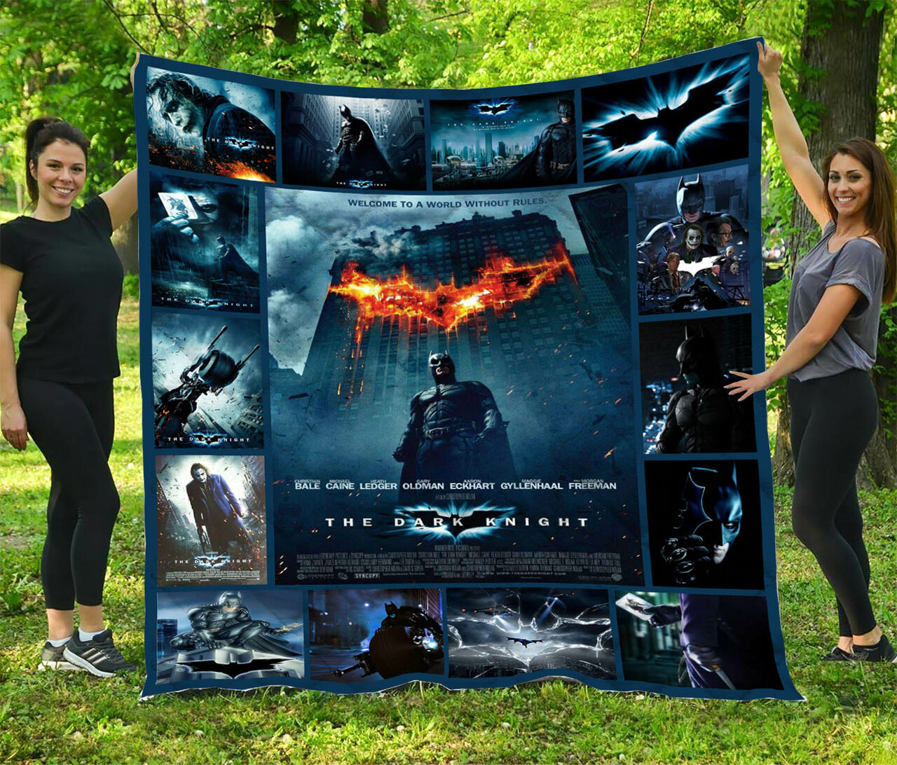 The Dark Knight T89 Customizable Quilt Bedding Set for Bedroom Decor and Family Gifts