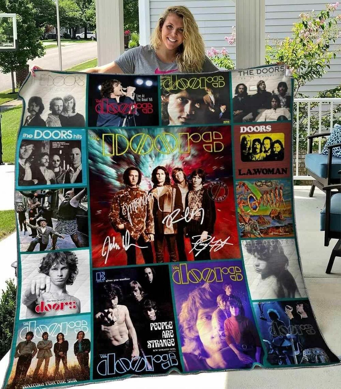 The Doors Fans Quilt Blanket Bedding Set - Suitable for Home Decor and Picnics