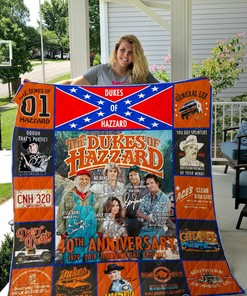 The Dukes Of Hazzard 40Th Anniversary Quilt Bedding Set Blanket Funny Gift Idea