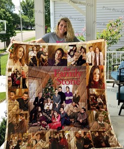 The Family Stone Poster Personalized Quilt Bedding Set Blanket- Great for Bedroom Decor and Family Gifts