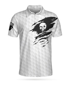 The Golf Skull 3D All Over Printed Polo Shirt