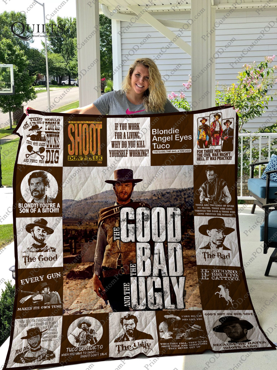 The Good, The Bad & The Ugly T-Shirt Customizable Quilt Bedding Set for Family Gifts