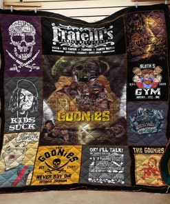 The Goonies Collage Quilt Bedding Set Blanket - Great for Bedroom Decoration and Family Gifts
