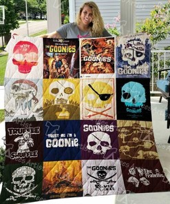 The Goonies Personalized Quilt Blanket Bed Set for Picnics and Family Gifts