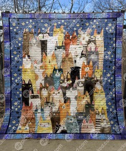 The Happiest Cat Cld190615 Quilt Blanket Bedding Set for Home Decoration and Family Gifts