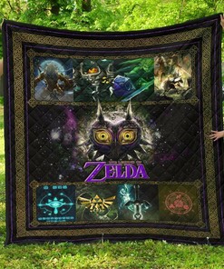The Legend Of Zelda MajoraS Mask Gift Idea Quilt Bedding Set Bedroom Decor, Gifts for Family