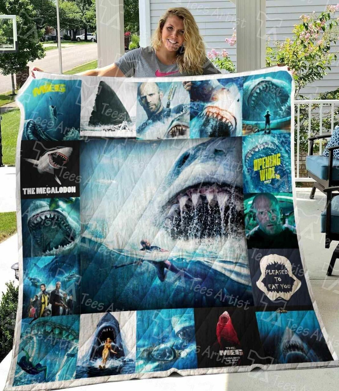 The Meg Personalized Blanket Quilt Bedding Set for Home Decoration