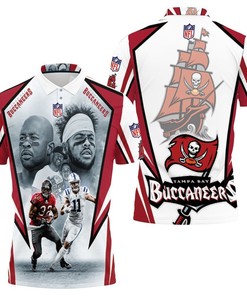 The Pittmans Michael Pittman Jr 11 Tampa Bay Buccaneers Michael Pittman Sr 32 3D Polo Shirt