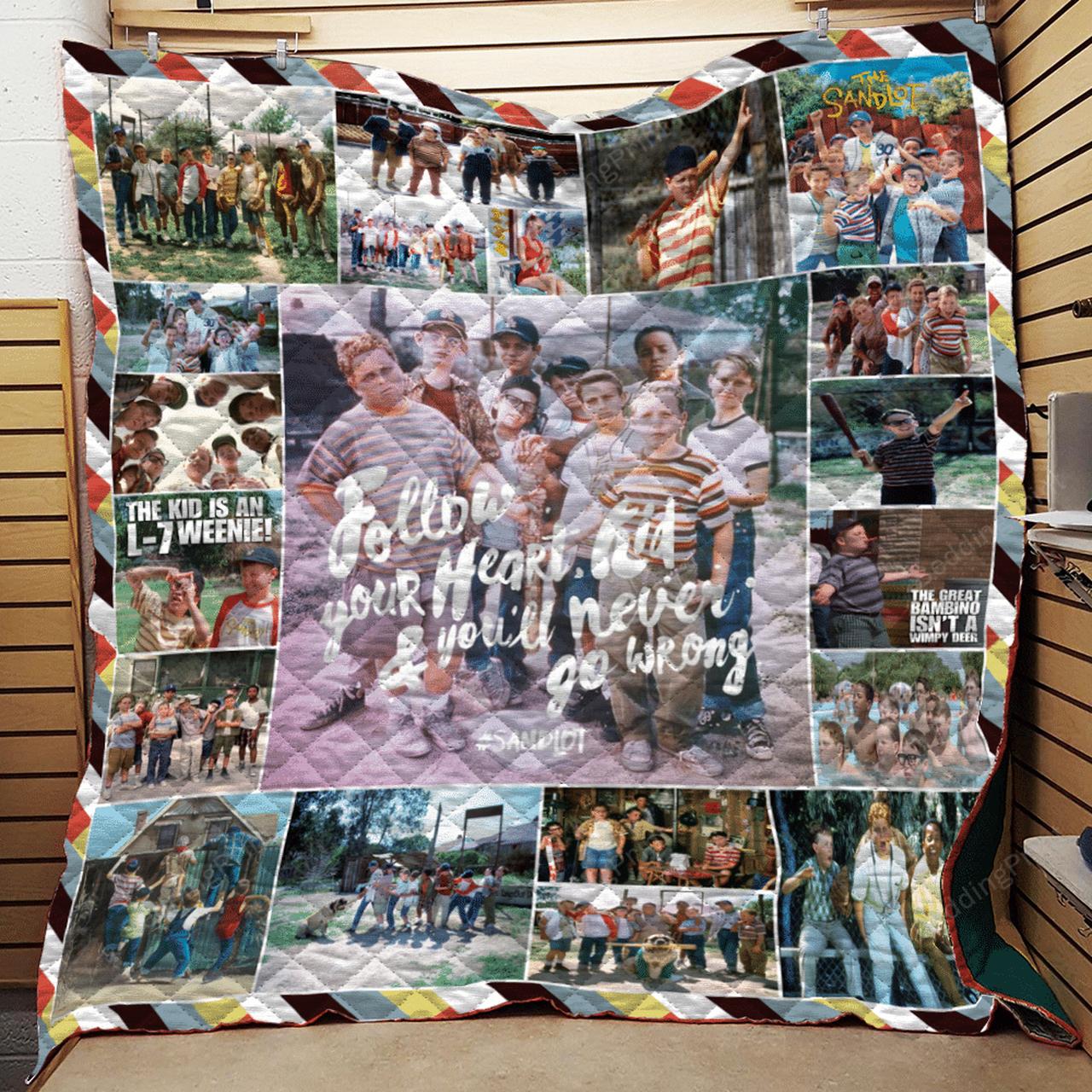 The Sandlot Quilt Blanket Bedding Set for Picnics and Family Gifts