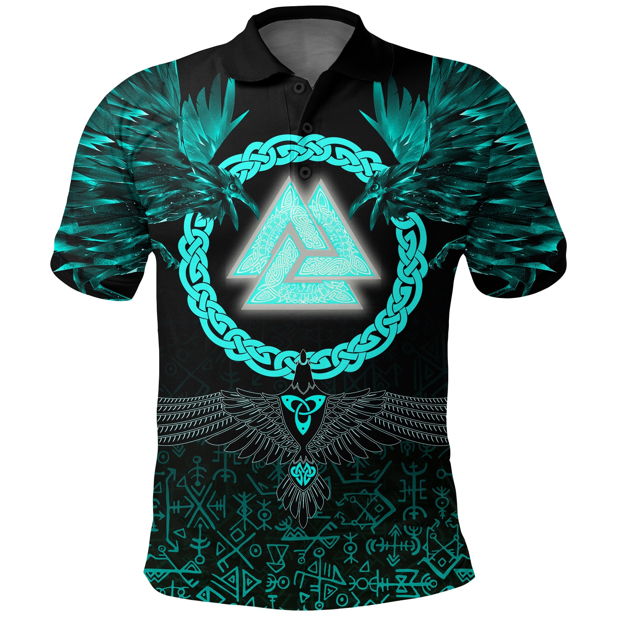Clelland Clan Polo Shirt Viking Wolf main image 1