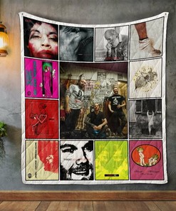 Throat Band Album Covers Quilt Bedding Set Blanket - Gifts for Fans and Family