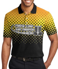 Throw Long And Prosper Disc Golf Polo Shirt